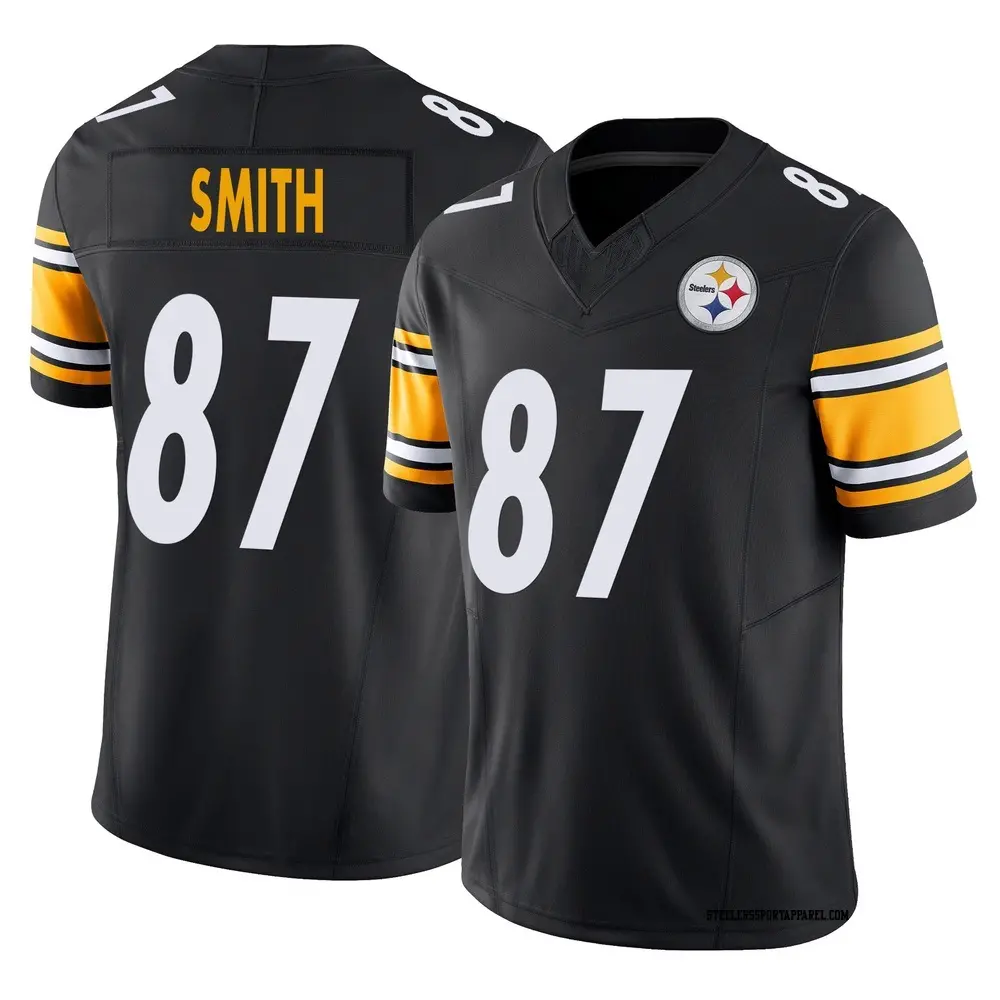 Limited Black Youth Brandon Smith Pittsburgh Steelers Vapor F.U.S.E. Jersey