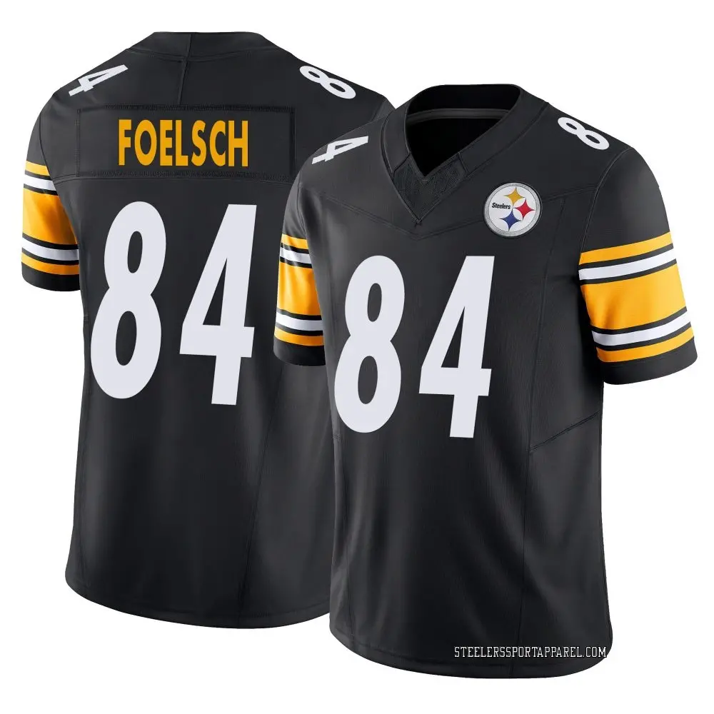 Limited Black Youth Kevin Foelsch Pittsburgh Steelers Vapor F.U.S.E. Jersey