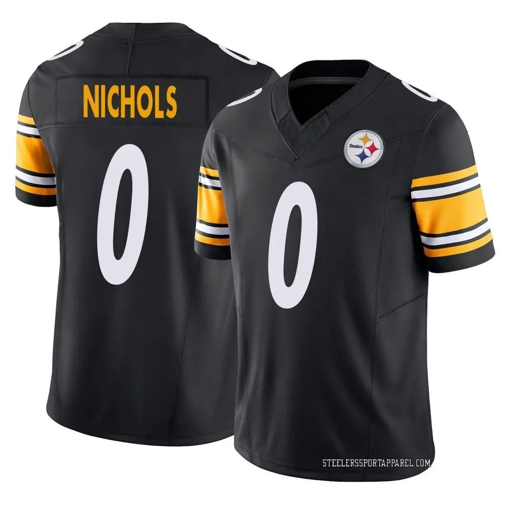 Limited Black Youth Lew Nichols Pittsburgh Steelers Vapor F.U.S.E. Jersey