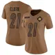 Limited Brown Women's Chuck Clark Pittsburgh Steelers 2023 Salute To Service Jersey