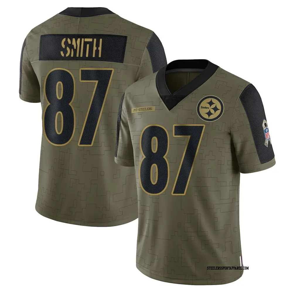 Limited Olive Men's Brandon Smith Pittsburgh Steelers 2021 Salute To Service Jersey