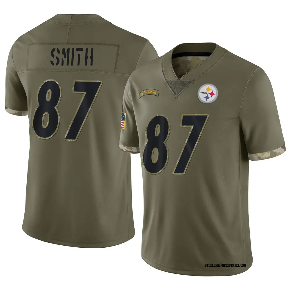 Limited Olive Men's Brandon Smith Pittsburgh Steelers 2022 Salute To Service Jersey