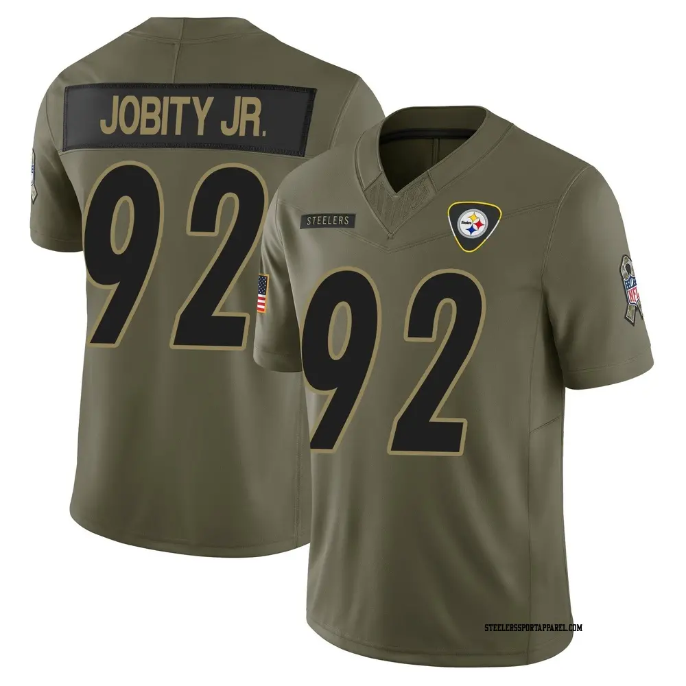 Limited Olive Men's Kevin Jobity Jr. Pittsburgh Steelers 2025 Salute to Service Jersey