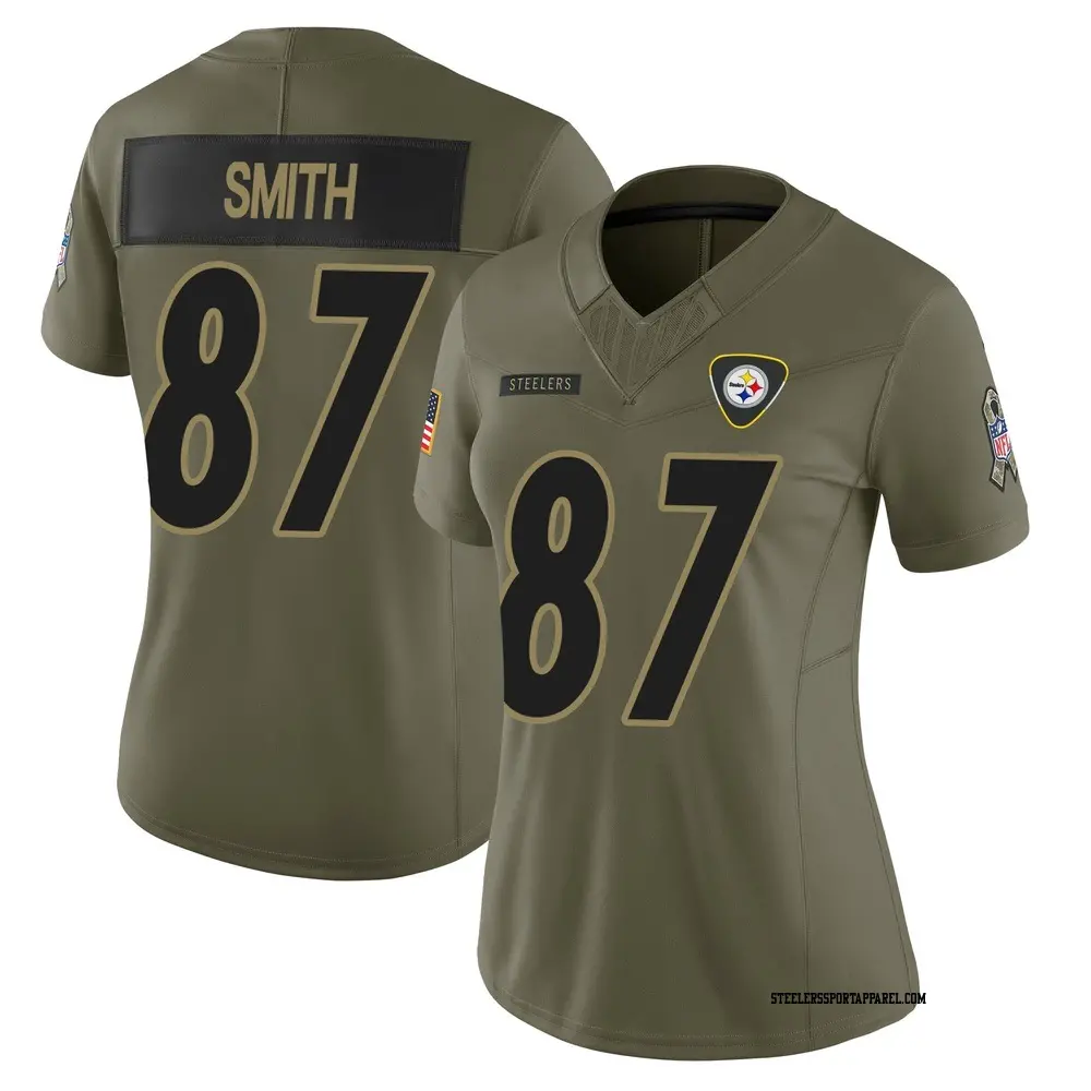 Limited Olive Women's Brandon Smith Pittsburgh Steelers 2025 Salute to Service Jersey