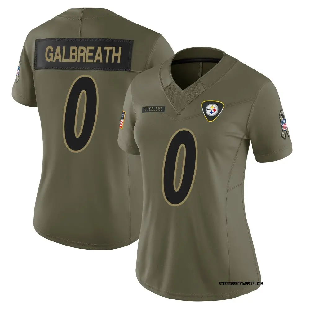 Limited Olive Women's JJ Galbreath Pittsburgh Steelers 2025 Salute to Service Jersey