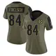 Limited Olive Women's Kevin Foelsch Pittsburgh Steelers 2021 Salute To Service Jersey