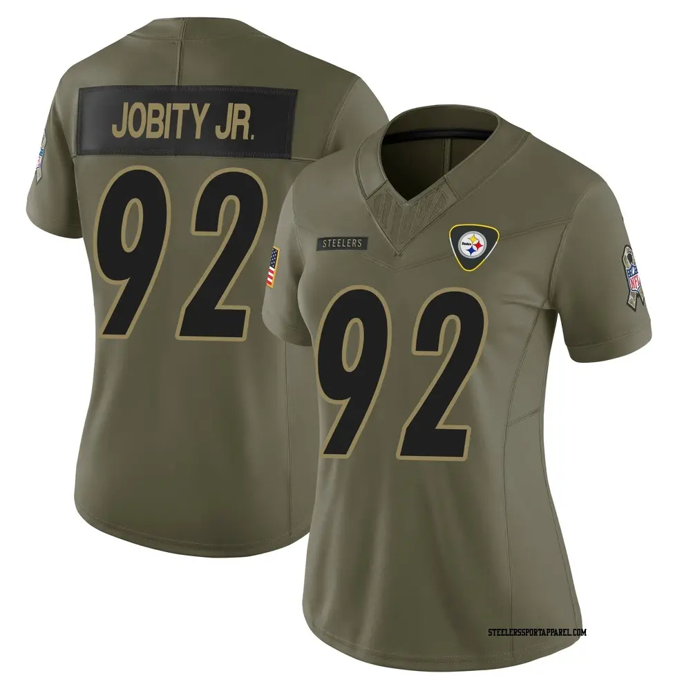 Limited Olive Women's Kevin Jobity Jr. Pittsburgh Steelers 2025 Salute to Service Jersey