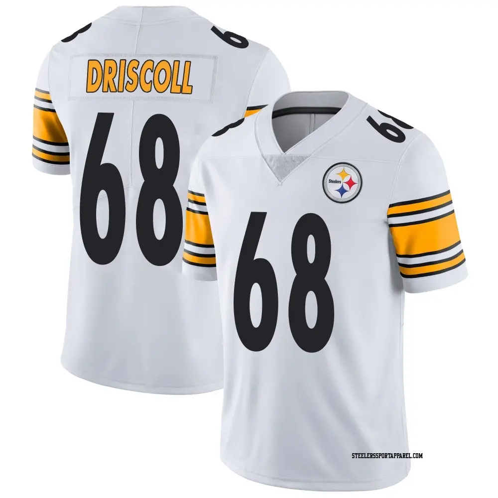 Limited White Men's Jack Driscoll Pittsburgh Steelers Vapor Untouchable Jersey