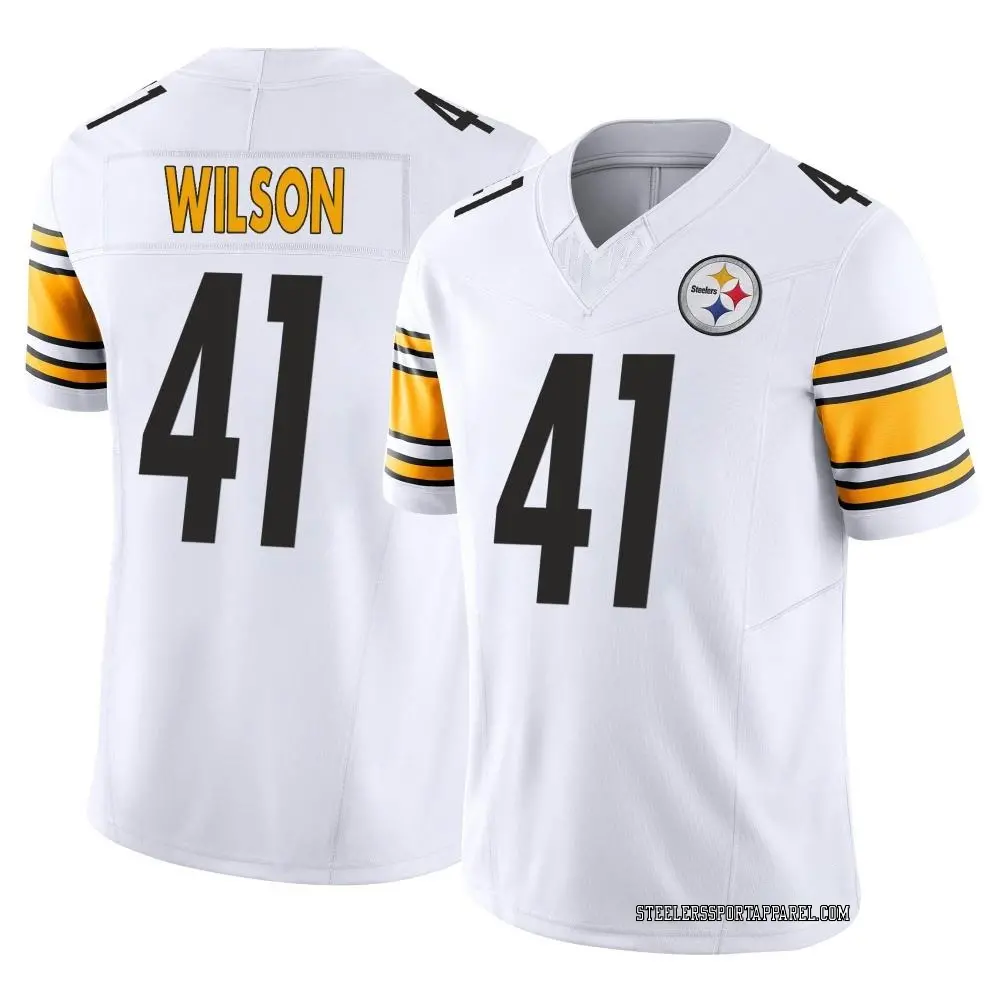 Limited White Men's Payton Wilson Pittsburgh Steelers Vapor